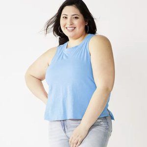 JUNIORS SO BLUE MUSCLE TANK SIZE 2X  #613